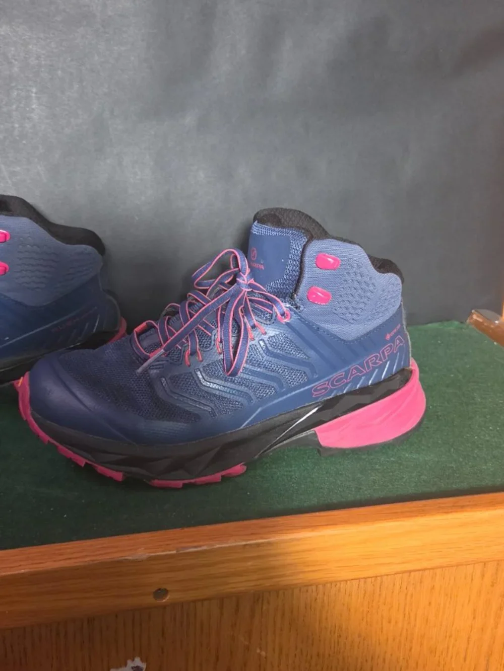 Navy Pink Trail Running Hiking Shoes